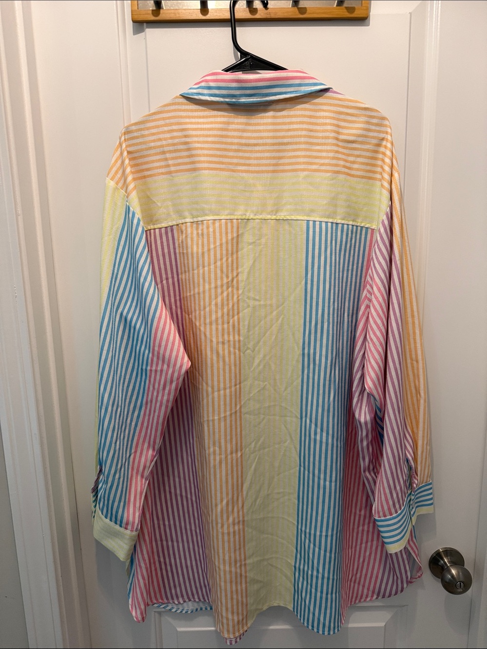 DAVI & DANI Pastel Multicolor Striped Button-Down Shirt - Picture 3 of 4